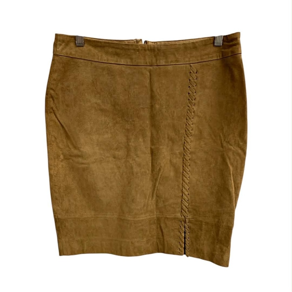 Le Chateau Brown Suede Pencil Skirt Size S